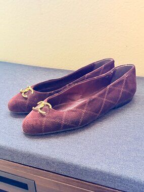 Vintage Sant’Andrea 12 Milano Quilted Suede Shoes
